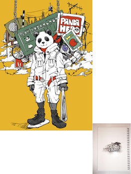 Panda Hero тетрадь на пружине