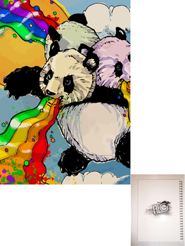 Panda тетрадь на пружине