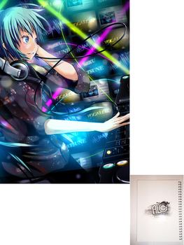 Vocaloid тетрадь на пружине