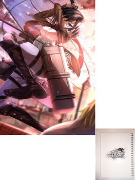 Shingeki no Kyojin тетрадь на пружине