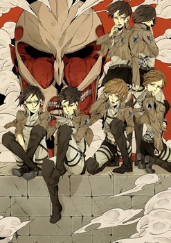 Shingeki no Kyojin тетрадь на пружине