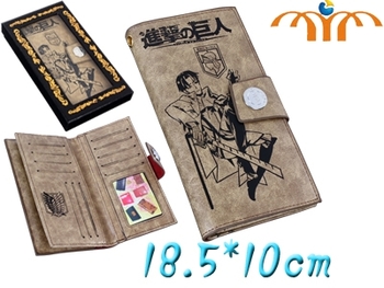 Shingeki no Kyojin / Attack on Titan кожаный кошелек