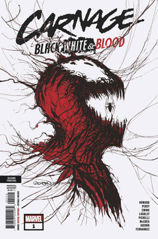 Carnage. Black, White & Blood #1 Cover K Patrick Gleason Webhead Variant Cover