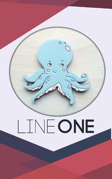Деревянный значок Осьминожек / Octopus
