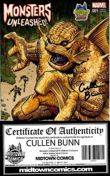 Monsters Unleashed #1 Cover N Midtown Exclusive Arthur Adams Variant Cover Signed By Cullen Bunn (с автографом)