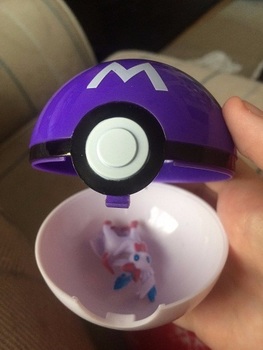 Покебол с фигуркой Покемона / Pokeball with Pokemon figure