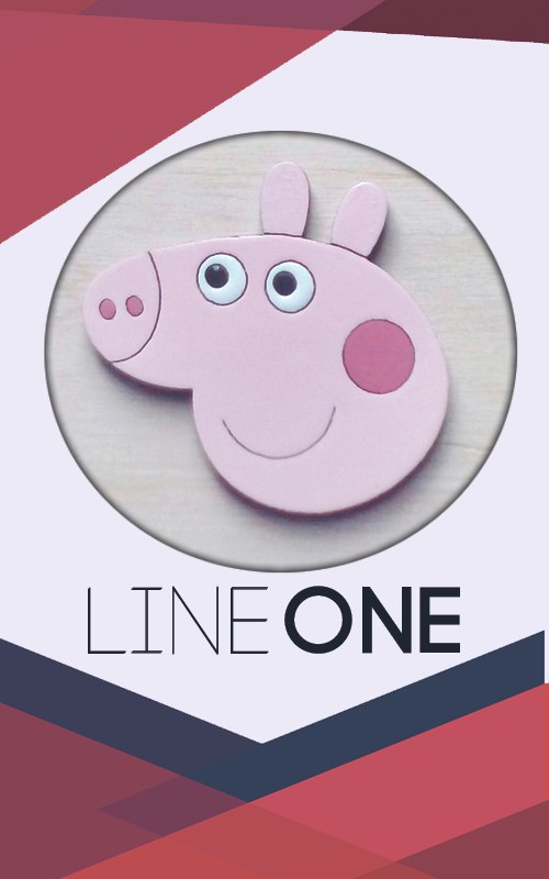 Деревянный значок Свинка Пеппа / Peppa