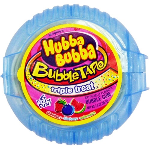 Жевательная резинка Hubba Bubba Triple Treat (Мега длина)