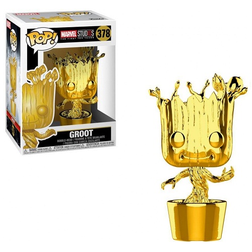 Фигурка-башкотряс Funko Маленький Танцующий Грут GOLD | Dancing Groot GOLD Marvel Stud10s The First Ten Years