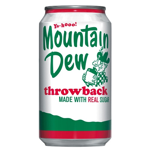 Mountain Dew Throwback Классический с Cахаром (Банка 355 мл)