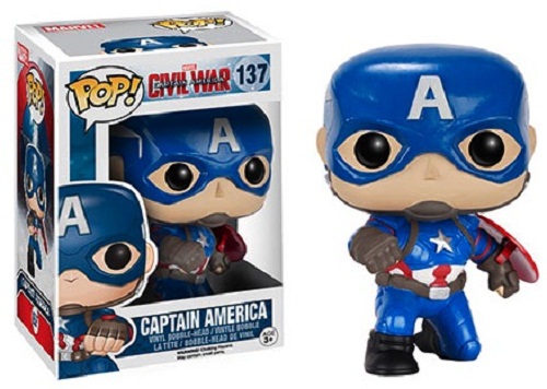 Фигурка-башкотряс Funko Капитан Америка Гражданская Война / Captain America Civil War (ЭКСКЛЮЗИВ)