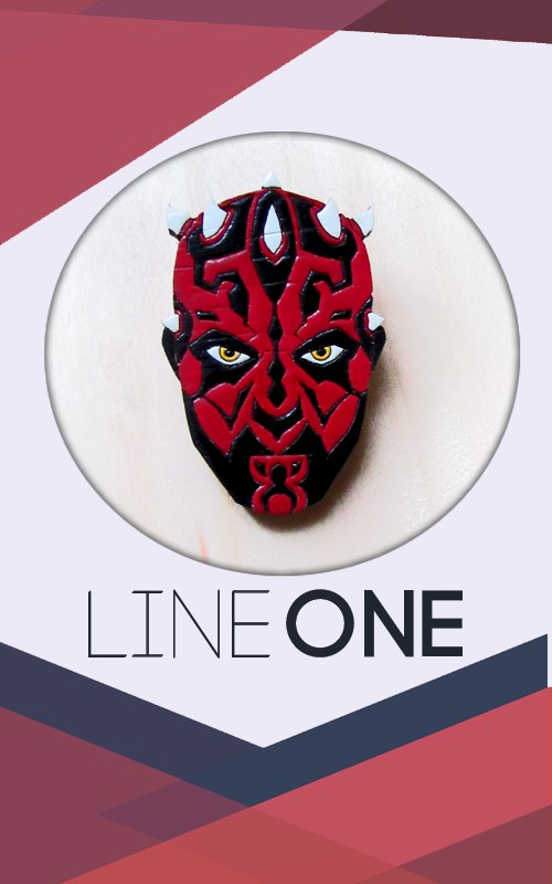 Деревянный значок Дарт Мол Звездные войны | Darth Maul Star Wars