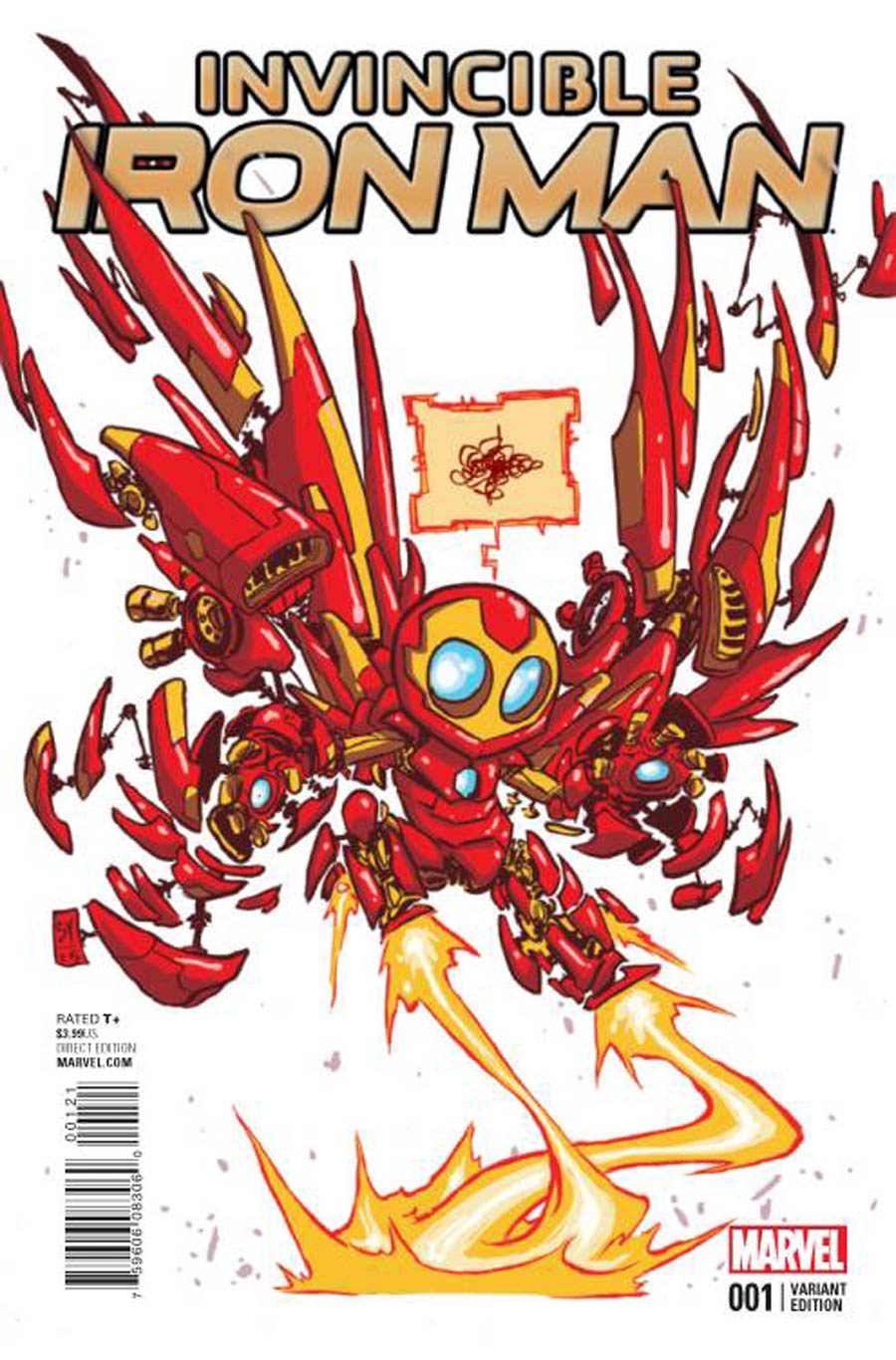 Invincible Iron Man #1 Cover C Variant Skottie Young Baby Cover