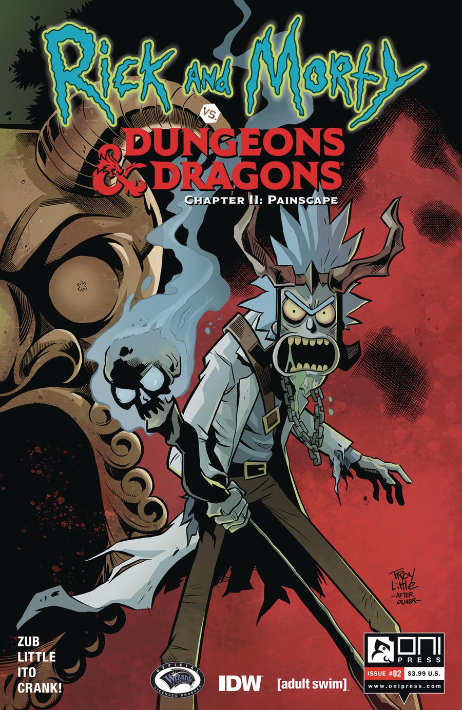 Rick and Morty vs. Dungeons & Dragons. Chapter II. Painscape # 2 Cover A Regular Troy Little Cover