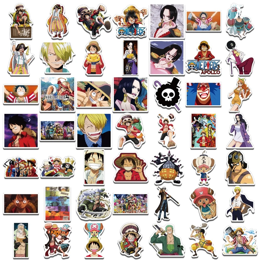 Стікерпак «Ван Піс» | Набір яскравих наклейок One Piece 50 шт