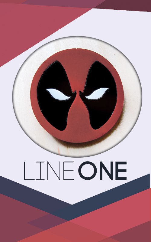 Дерев'яний значок Дедпул | Deadpool