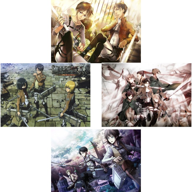 Плакаты А3 Attack on Titan / Атака Титанов 004
