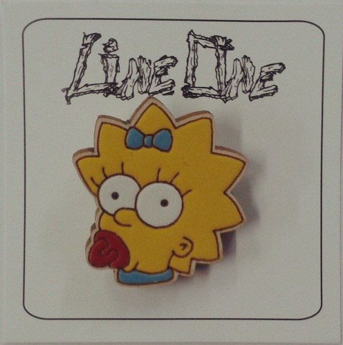 Деревянный значок Мэгги Симпсоны | Maggie The Simpsons