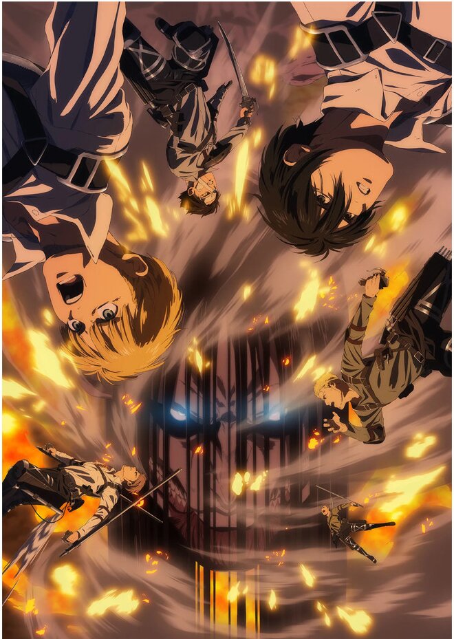 Плакаты A3 Attack on Titan / Атака Титанов 014