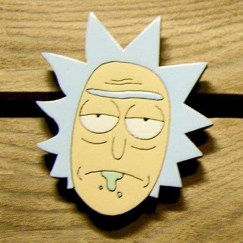 Дерев’яний значок Рік (Рік і Морті) | Rick (Rick and Morty)