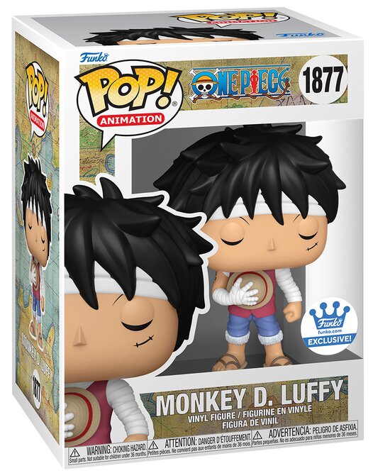 Funko Pop! Monkey D. Luffy (Marineford Memorial) with Pop! Protector #1877