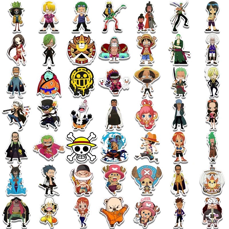 Стікерпак «Ван Піс» | Набір яскравих наклейок One Piece 50 шт