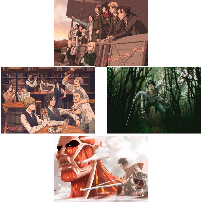 Плакати А3 Attack on Titan / Атака Титанів 009