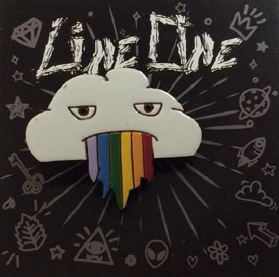 Деревянный значок Радужная Туча | Rainbow Cloud