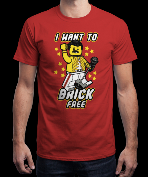 Футболка Фредді Меркьюрі Lego | Freddie Mercury Lego