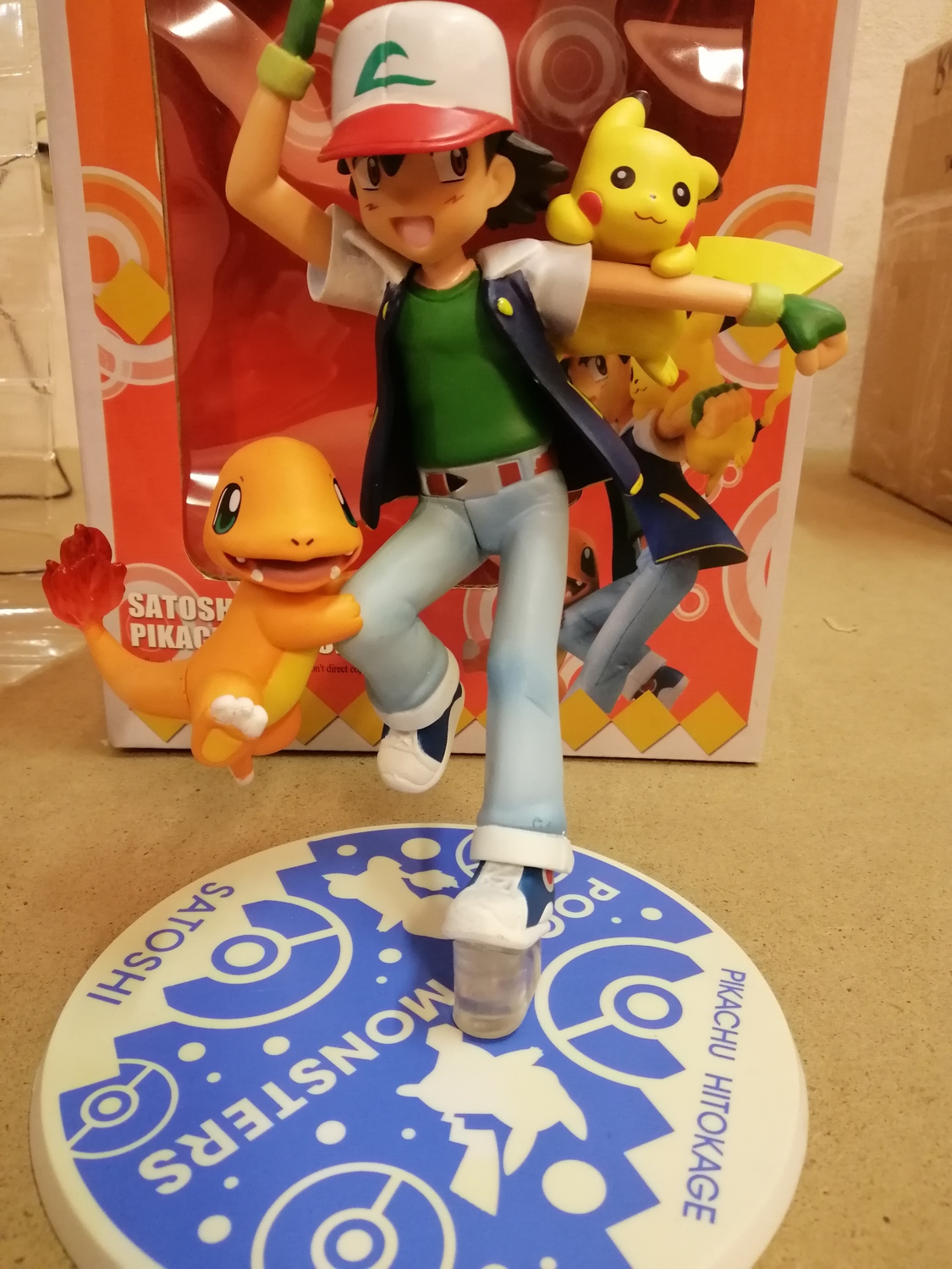 Фігурка Pokemon Ash Ketchum Pikachu Charmander | Pokemon
