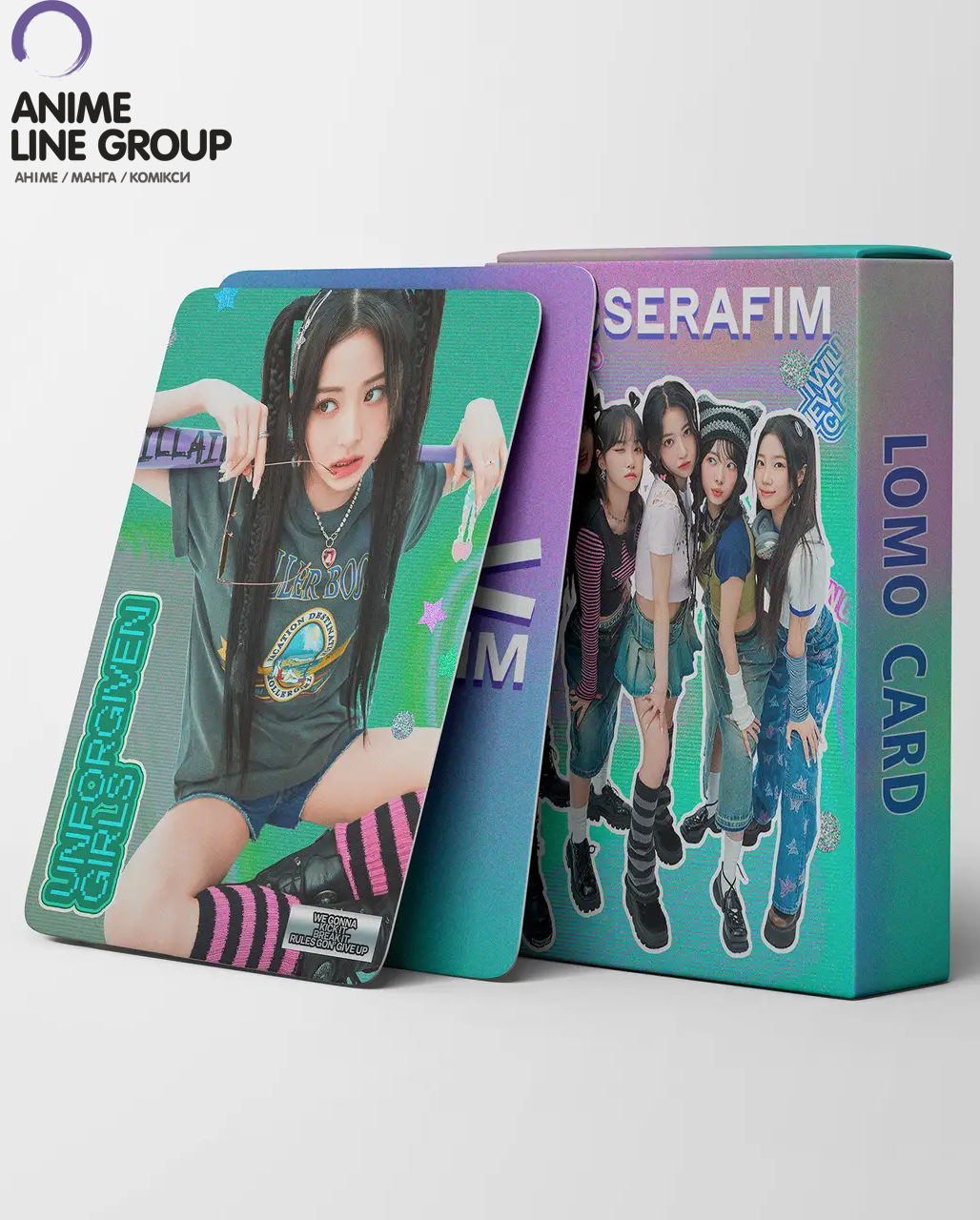 Ломо Карты Lomo Card Le Sserafim Unforgiven 50 штук