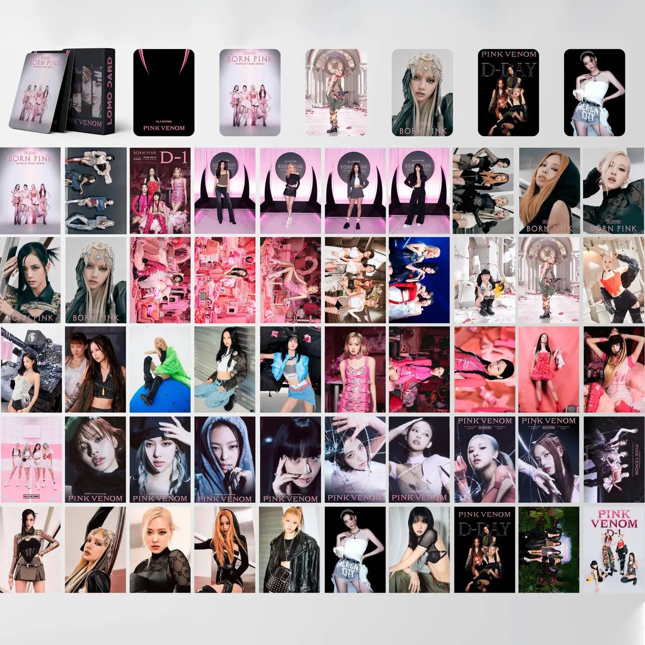 Ломо Карты Lomo Card Blackpink Pink Venom 50 штук