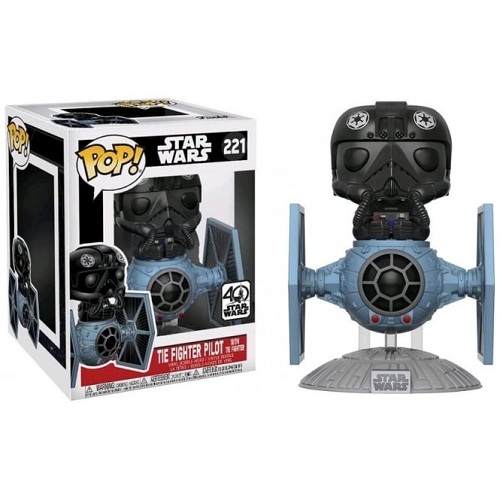 Фігурка-башкотряс Funko Пілот TIE і TIE-Винищувач Зоряні Війни | TIE Fighter Pilot with TIE Fighter Star Wars (ЕКСКЛЮЗИВ)