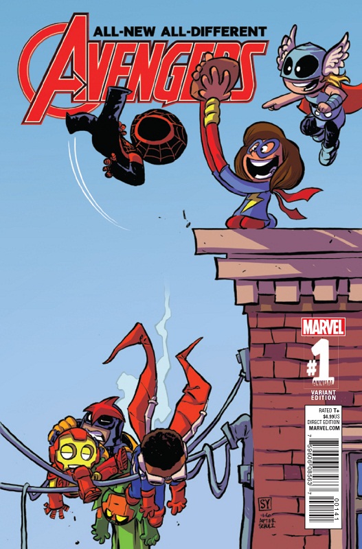 All-New All-Different Avengers. Annual # 1 Cover D Variant Skottie Young Baby Cover