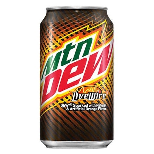 Mountain Dew LiveWire Апельсин (банка 355 мл)