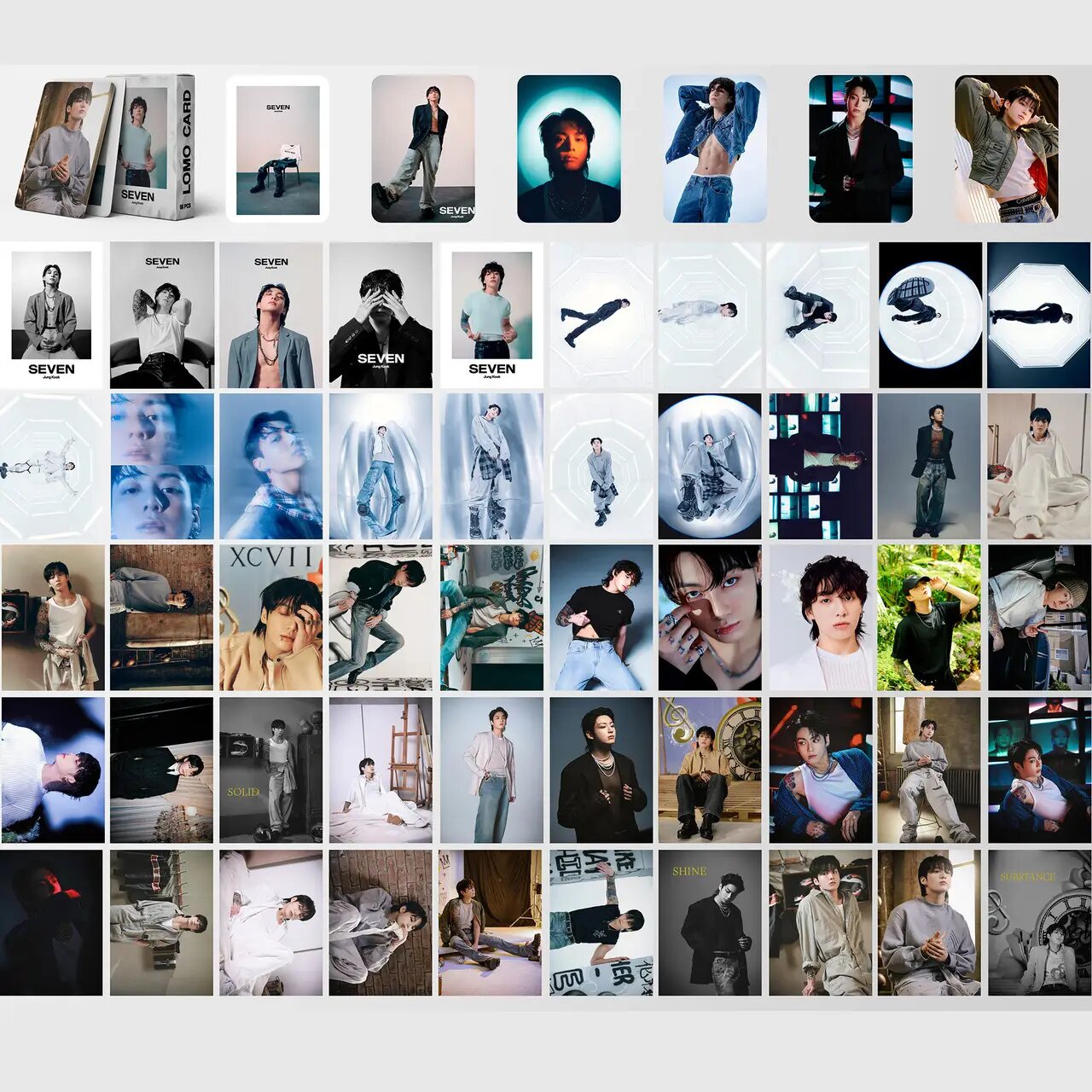 Ломо Карти Lomo Card BTS Seven Jungkook 55 штук