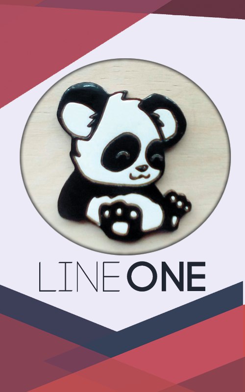 Дерев’яний значок Панда / Panda