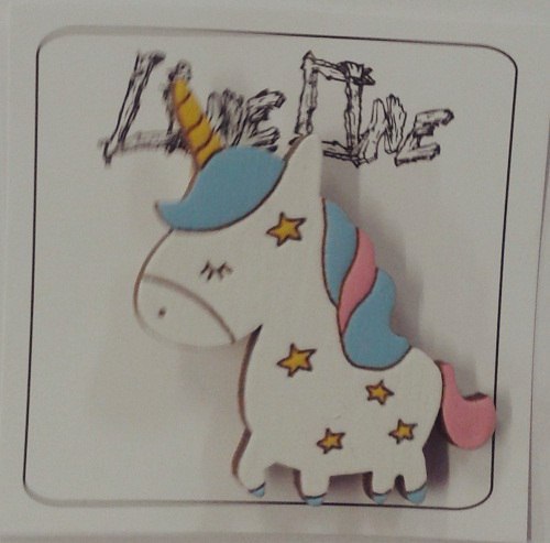 Дерев'яний значок Єдиноріг | Unicorn
