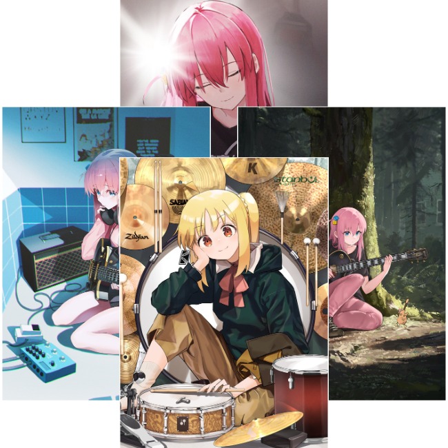Плакаты A3 Bocchi the Rock / Одиночка-рокер! 013