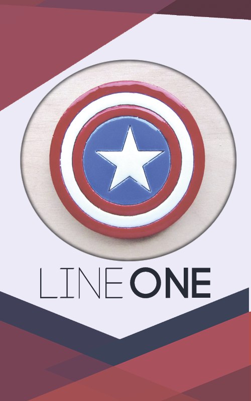 Деревянный значок Капитан Америка | Captain America