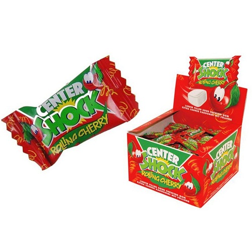 Жувальна гумка Chupa Chups Center Shock Rolling Cherry