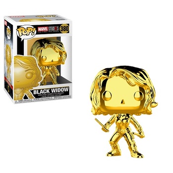 Фигурка-башкотряс Funko Чёрная Вдова GOLD | Black Widow GOLD Marvel Stud10s The First Ten Years