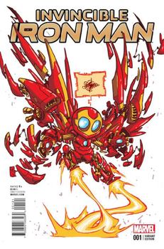 Invincible Iron Man #1 Cover C Variant Skottie Young Baby Cover