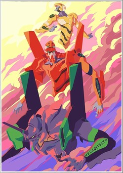 Плакаты А3 Evangelion / Евангелион 006