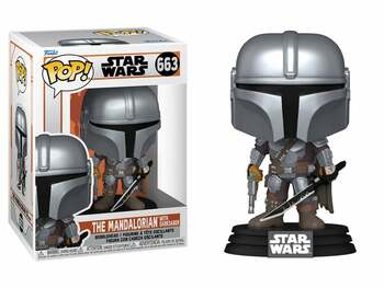 Pop! Star Wars: The Mandalorian - The Mandalorian with Darksaber [#663]