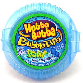 Жувальна гумка Hubba Bubba Blue Raspberry (Мега довжина)