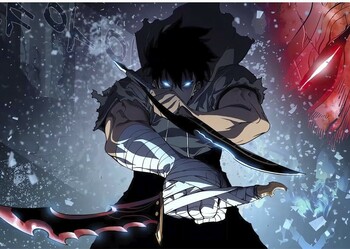 Плакаты A3 Solo Leveling / Только я возьму новый уровень 001
