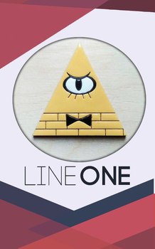 Дерев'яний значок Білл Шифр Гравіті Фолз | Gravity Falls