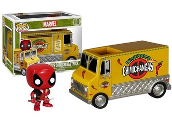 Фигурка-башкотряс Funko Дэдпул и Чимичанга-бус / Deadpool\'s Chimichanga Truck