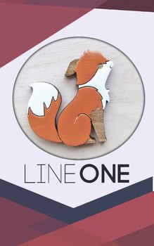 Дерев’яний значок Лисичка | Foxy